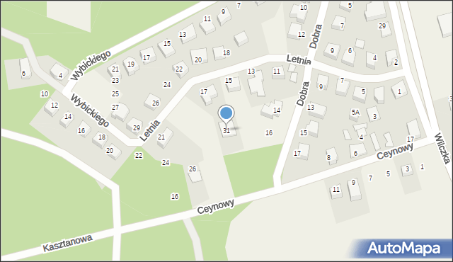 Luzino, Wybickiego Józefa, gen., 31, mapa Luzino