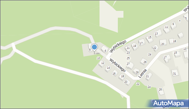 Luzino, Wybickiego Józefa, gen., 8, mapa Luzino