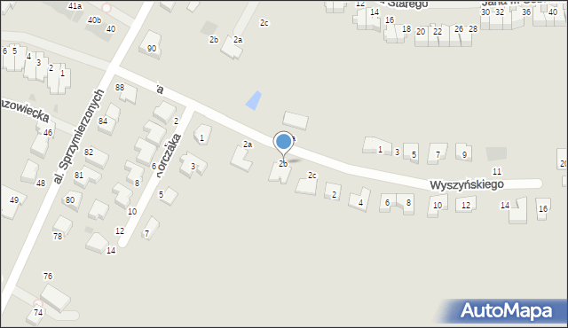 Malbork, Wyszyńskiego Stefana, ks. kard., 2b, mapa Malborka