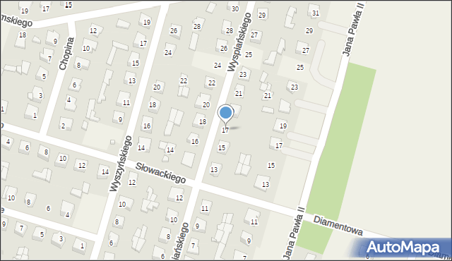 Małkinia Górna, Wyspiańskiego Stanisława, 17, mapa Małkinia Górna