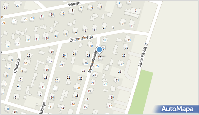 Małkinia Górna, Wyspiańskiego Stanisława, 27, mapa Małkinia Górna