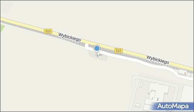 Manieczki, Wybickiego Józefa, gen., 3, mapa Manieczki