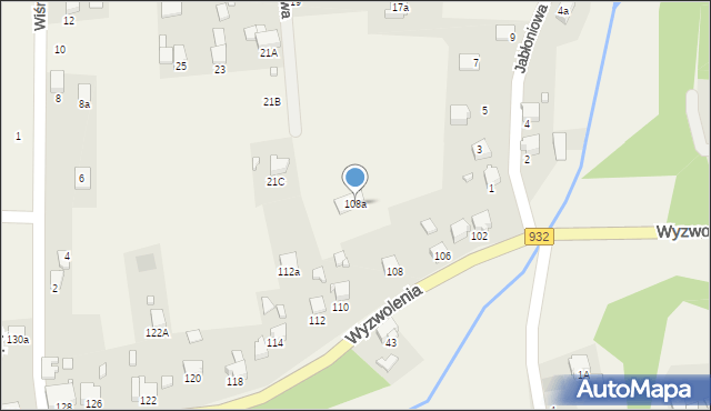 Marklowice, Wyzwolenia, 108a, mapa Marklowice