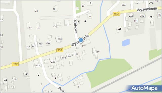 Marklowice, Wyzwolenia, 119, mapa Marklowice