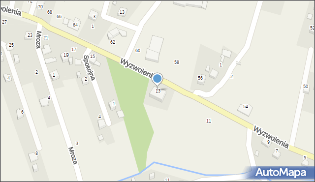 Marklowice, Wyzwolenia, 13, mapa Marklowice