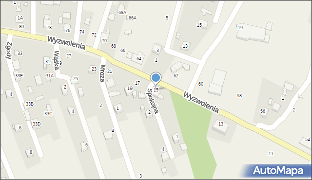 Marklowice, Wyzwolenia, 15, mapa Marklowice