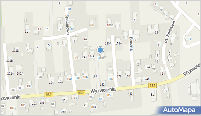 Marklowice, Wyzwolenia, 182A, mapa Marklowice