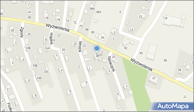 Marklowice, Wyzwolenia, 19, mapa Marklowice