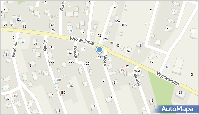 Marklowice, Wyzwolenia, 23, mapa Marklowice