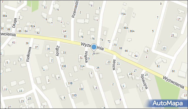 Marklowice, Wyzwolenia, 27, mapa Marklowice