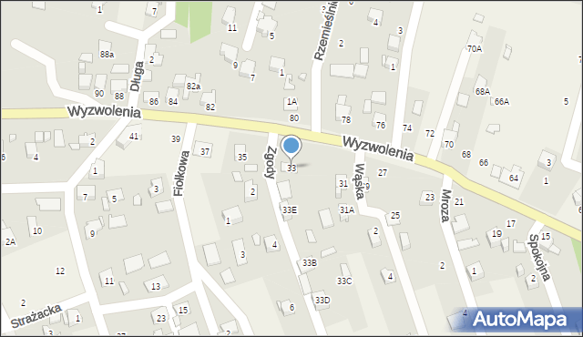 Marklowice, Wyzwolenia, 33, mapa Marklowice