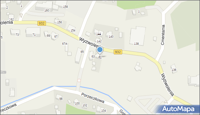 Marklowice, Wyzwolenia, 61, mapa Marklowice