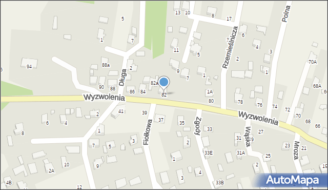 Marklowice, Wyzwolenia, 82, mapa Marklowice