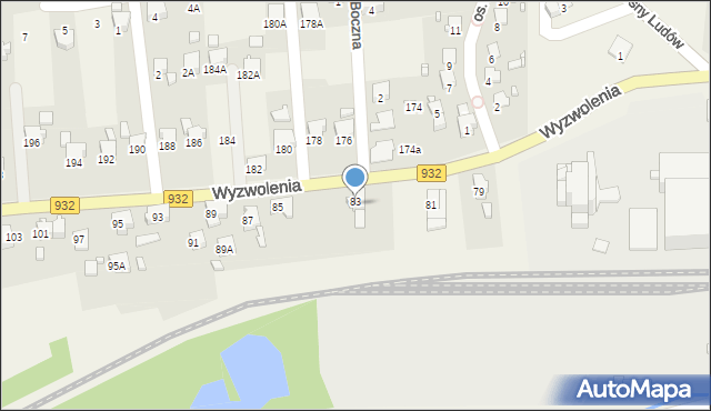 Marklowice, Wyzwolenia, 83, mapa Marklowice