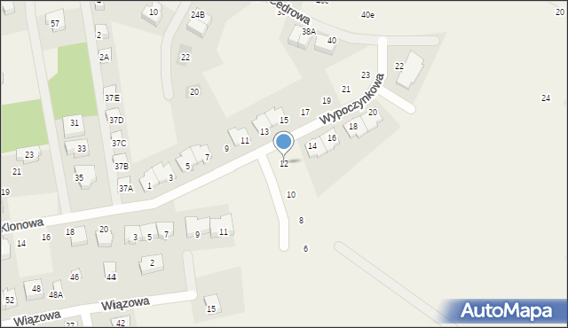 Mechelinki, Wypoczynkowa, 12, mapa Mechelinki