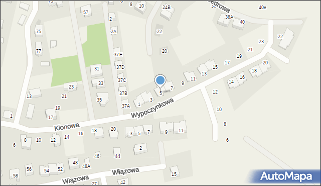 Mechelinki, Wypoczynkowa, 5, mapa Mechelinki