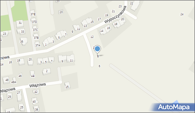 Mechelinki, Wypoczynkowa, 8, mapa Mechelinki