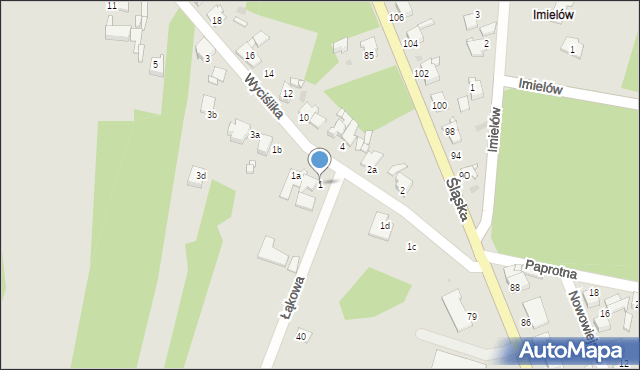 Miasteczko Śląskie, Wyciślika Franciszka, ks., 1, mapa Miasteczko Śląskie