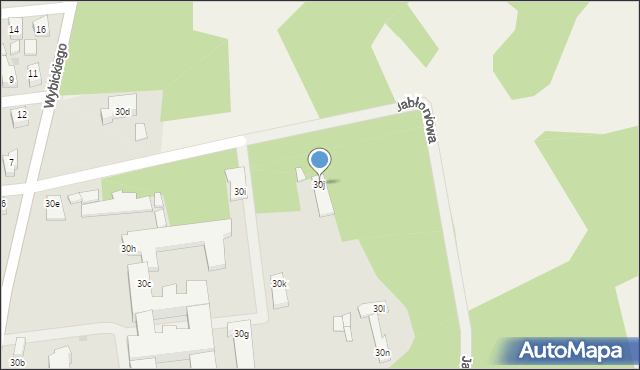 Miastko, Wybickiego Józefa, gen., 30j, mapa Miastko