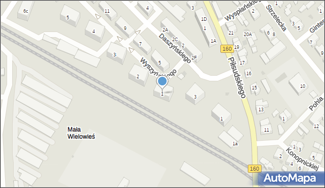 Międzychód, Wyszyńskiego Stefana, ks. kard., 1, mapa Międzychód