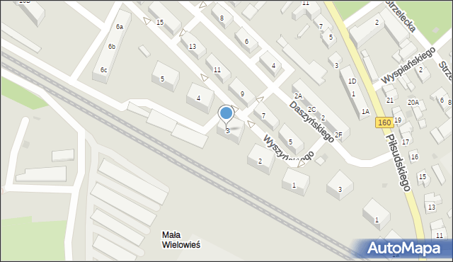 Międzychód, Wyszyńskiego Stefana, ks. kard., 3, mapa Międzychód