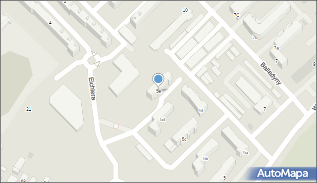 Międzyrzec Podlaski, Wyszyńskiego Stefana, ks. prym. kard., 5e, mapa Międzyrzec Podlaski