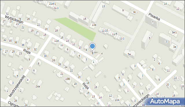 Mielec, Wybickiego Józefa, gen., 6, mapa Mielca