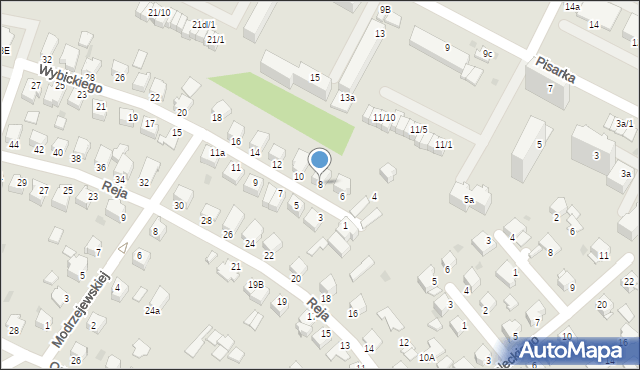 Mielec, Wybickiego Józefa, gen., 8, mapa Mielca