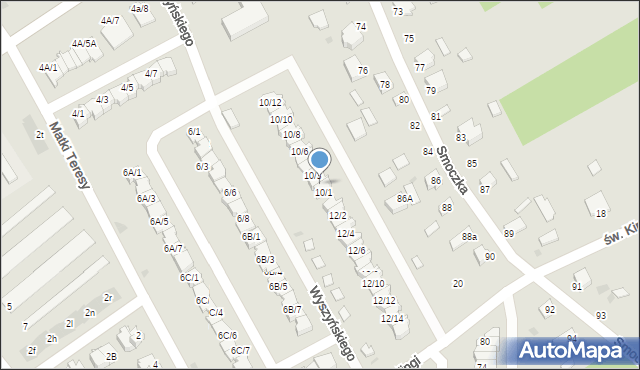 Mielec, Wyszyńskiego Stefana, ks. kard., 10/2, mapa Mielca