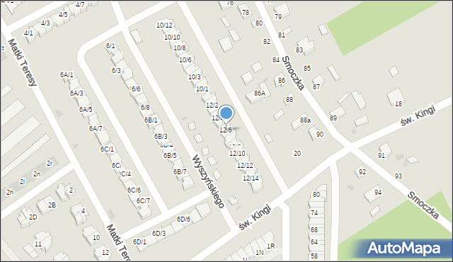 Mielec, Wyszyńskiego Stefana, ks. kard., 12/6, mapa Mielca