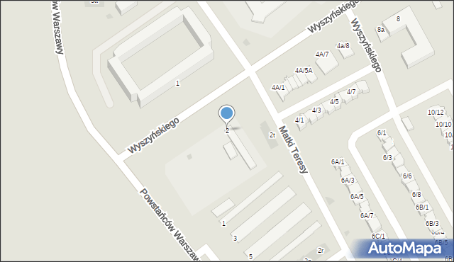 Mielec, Wyszyńskiego Stefana, ks. kard., 2, mapa Mielca