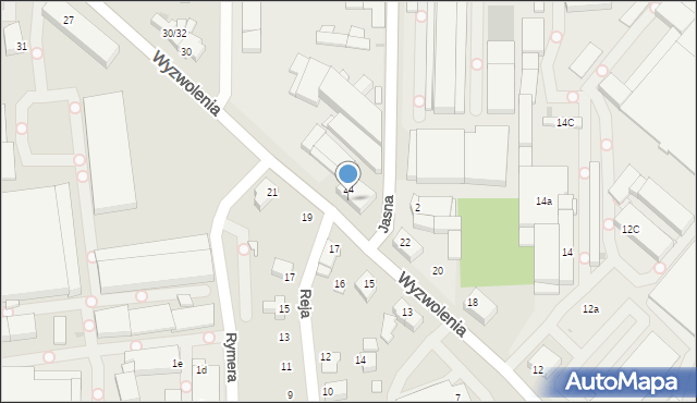 Mikołów, Wyzwolenia, 26, mapa Mikołów