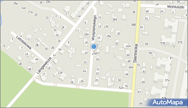 Mińsk Mazowiecki, Wyspiańskiego Stanisława, 17A, mapa Mińsk Mazowiecki