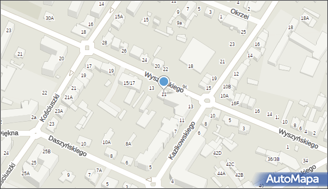 Mińsk Mazowiecki, Wyszyńskiego Stefana, ks. kard., 11, mapa Mińsk Mazowiecki