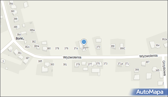 Mizerów, Wyzwolenia, 372, mapa Mizerów