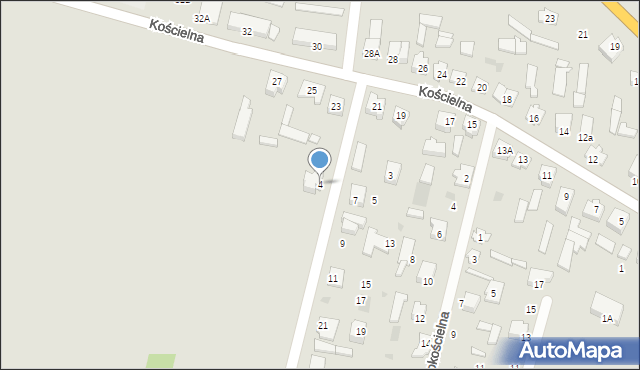 Mońki, Wyszyńskiego Stefana, ks. kard., 4, mapa Mońki