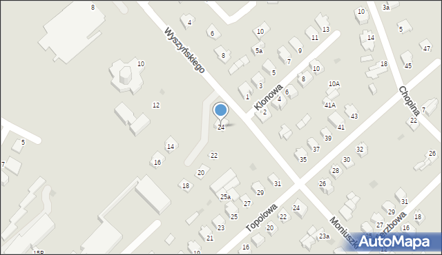 Morąg, Wyszyńskiego Stefana, ks. kard., 24, mapa Morąg