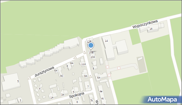 Mrzeżyno, Wypoczynkowa, 10B, mapa Mrzeżyno