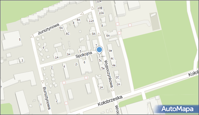 Mrzeżyno, Wypoczynkowa, 5d, mapa Mrzeżyno