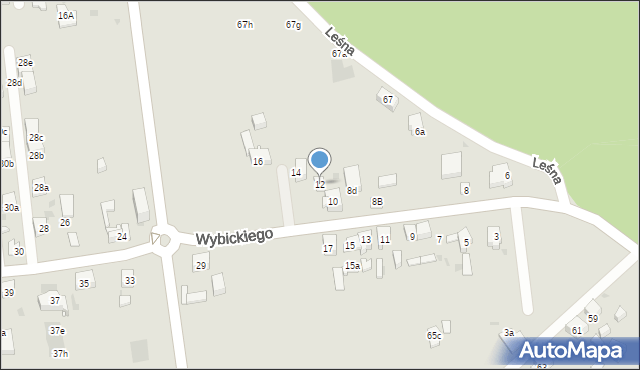 Mysłowice, Wybickiego Józefa, gen., 12, mapa Mysłowice