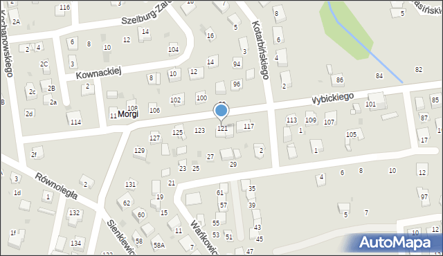 Mysłowice, Wybickiego Józefa, gen., 121, mapa Mysłowice