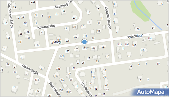 Mysłowice, Wybickiego Józefa, gen., 123, mapa Mysłowice