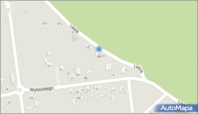 Mysłowice, Wybickiego Józefa, gen., 6a, mapa Mysłowice