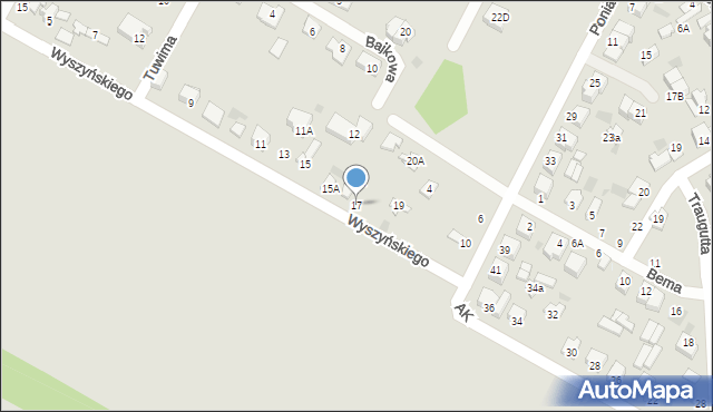 Nasielsk, Wyszyńskiego Stefana, ks. kard., 17, mapa Nasielsk
