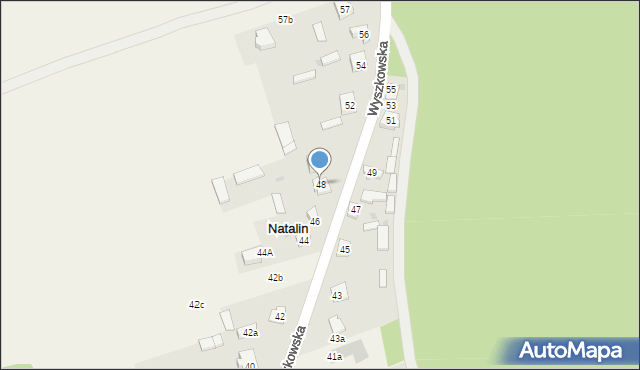 Natalin, Wyszkowska, 48, mapa Natalin