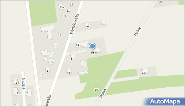 Natalin, Wyszkowska, 8B, mapa Natalin