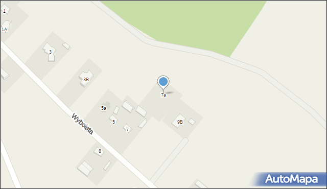 Niedrzwica Duża, Wyboista, 7a, mapa Niedrzwica Duża