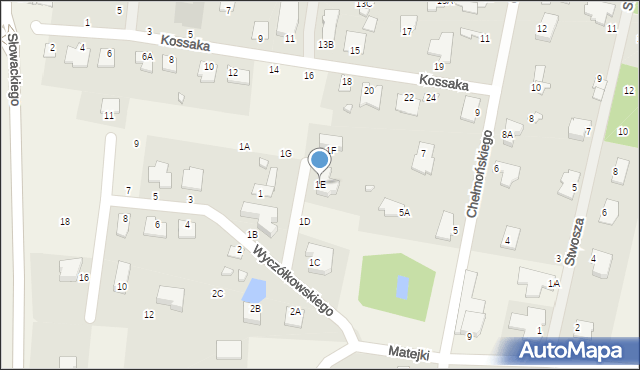 Niemcz, Wyczółkowskiego Leona, 1E, mapa Niemcz