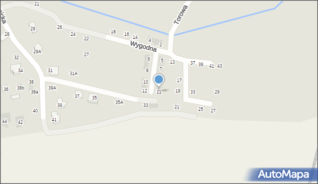 Niepołomice, Wygodna, 11, mapa Niepołomice