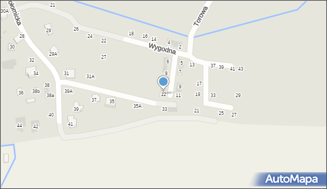 Niepołomice, Wygodna, 12, mapa Niepołomice